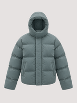 Dusty blue puffer jacket