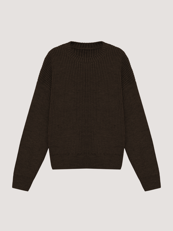 Brown woolen sweater