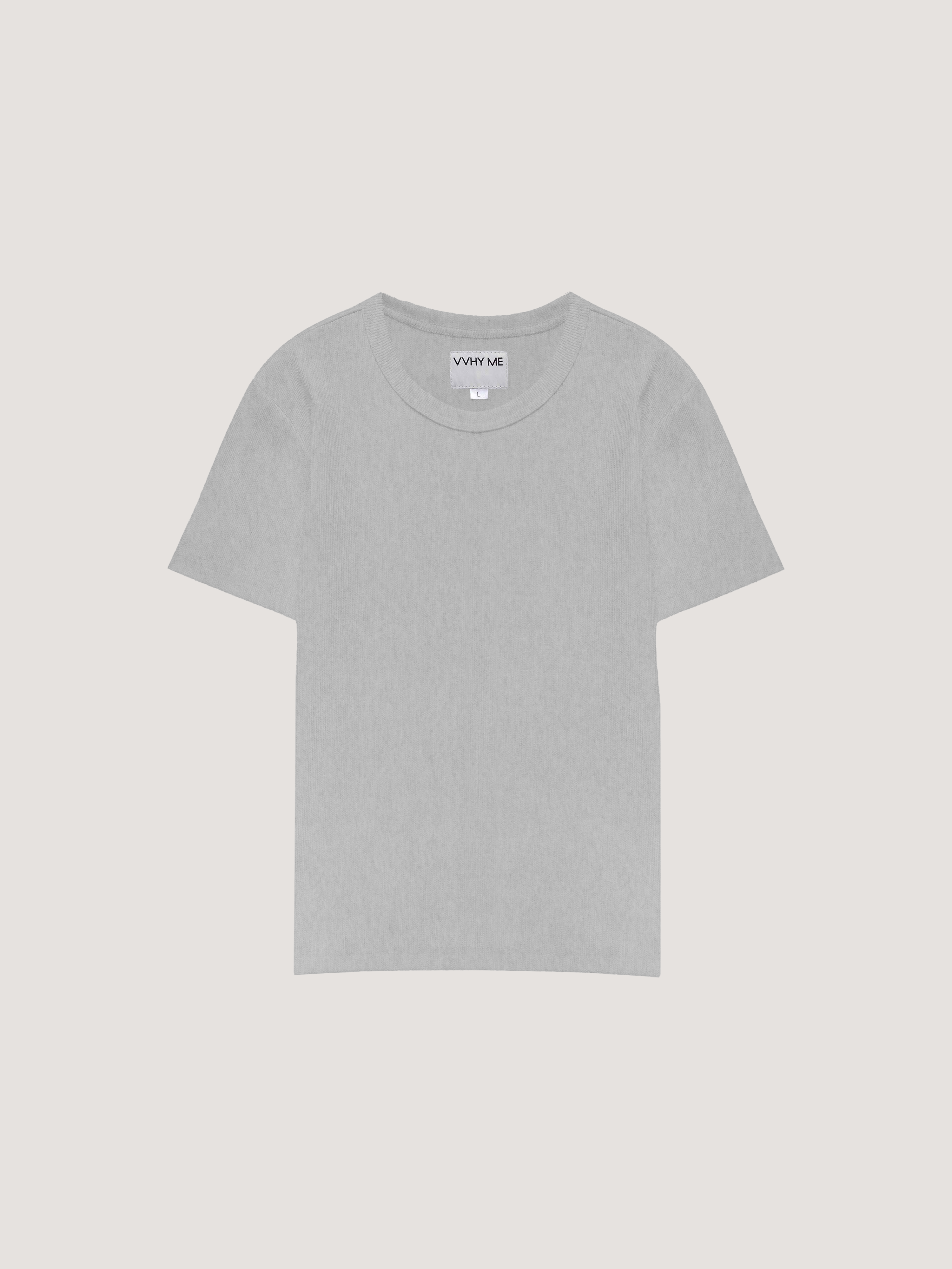 Сіра меланжева слім футболка