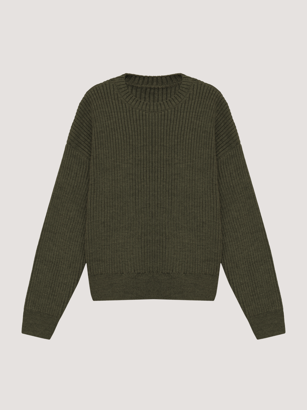Olive woolen sweater – - Main Image