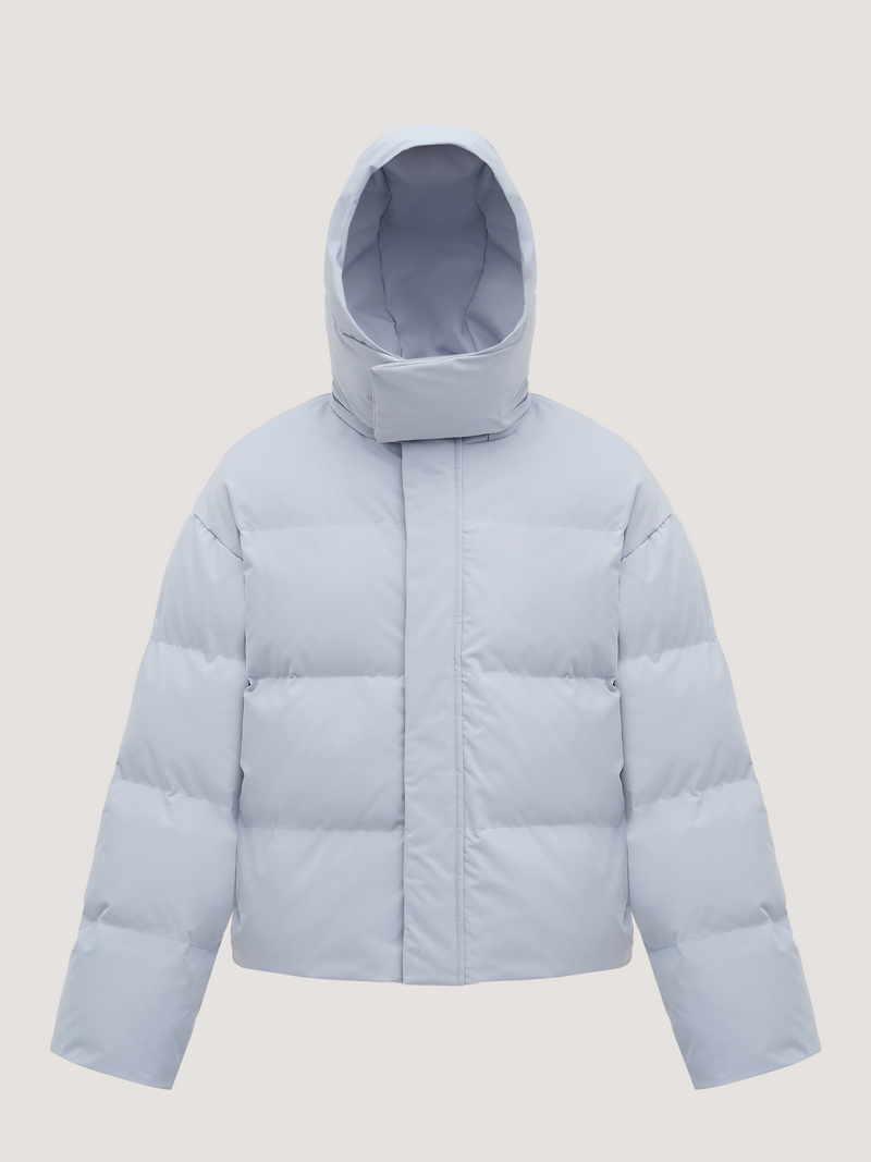 Light Blue Puffer Jacket whyme.brand