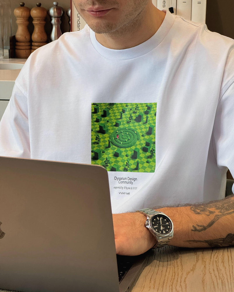 Oversized Dysarium & VVHY ME 25 T-shirt (print 1)