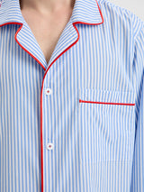 Піжамна сорочка в блакитну смужку 