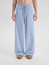 Піжамні штани в блакитну смужку