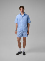 Stripe-print Cotton Shorts