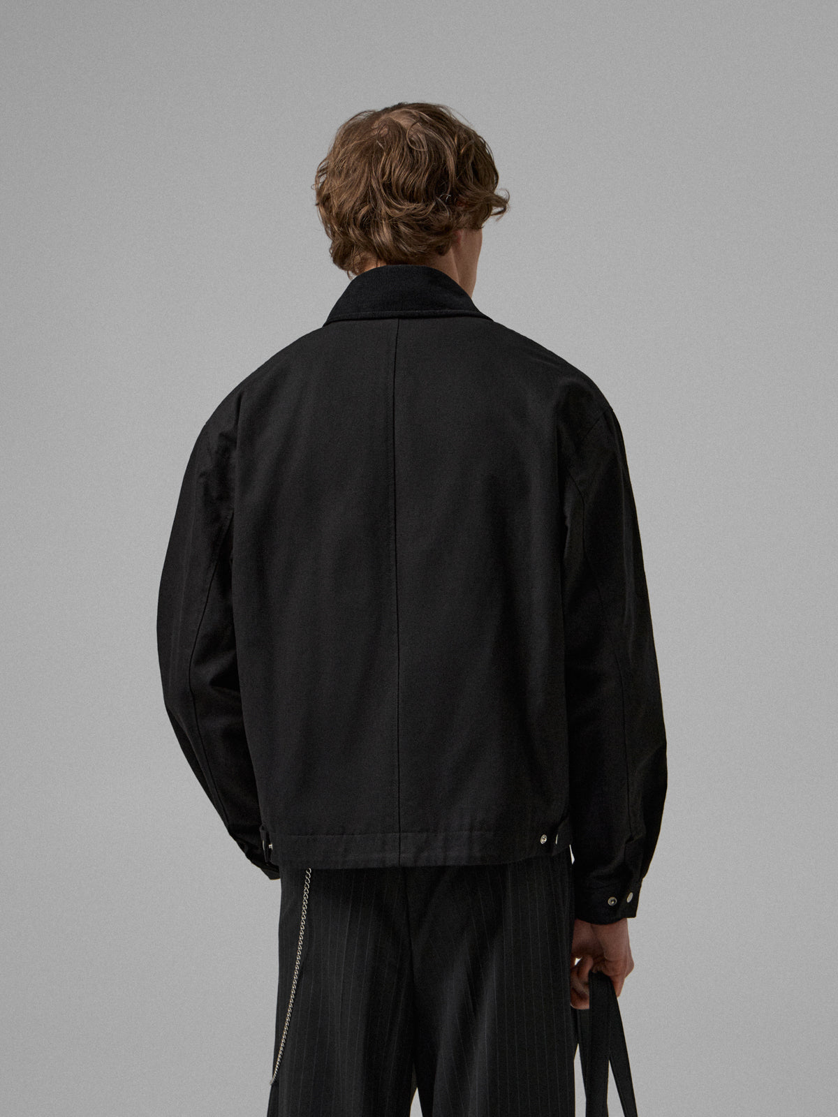 Black Work jacket with metal closures – whyme.brand