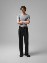 Classic black cropped trousers