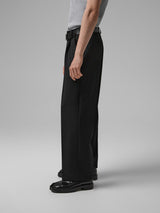 Classic black cropped trousers