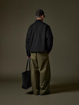 Black jacket with metal closures