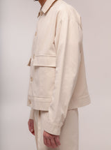 Light Beige Cotton Jacket