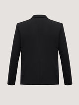 Double-Breasted Black Blazer
