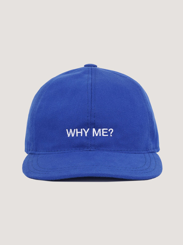 Dark Blue Cap "Why me?"
