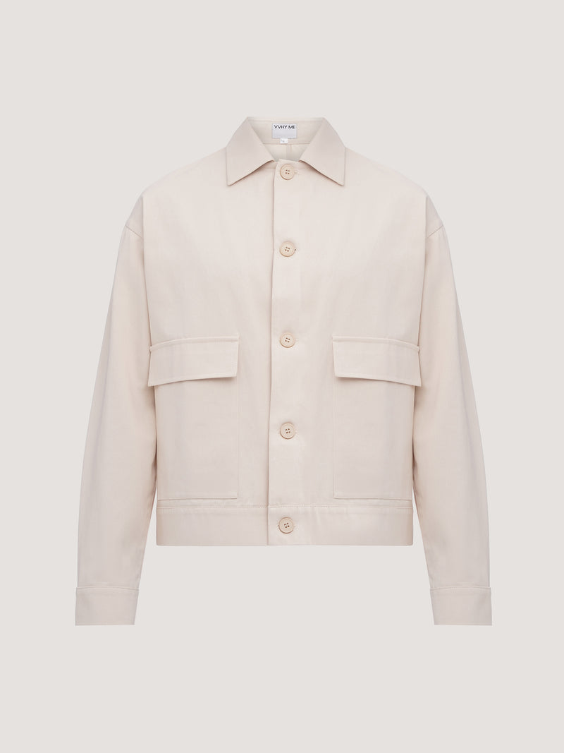 Light Beige Cotton Jacket
