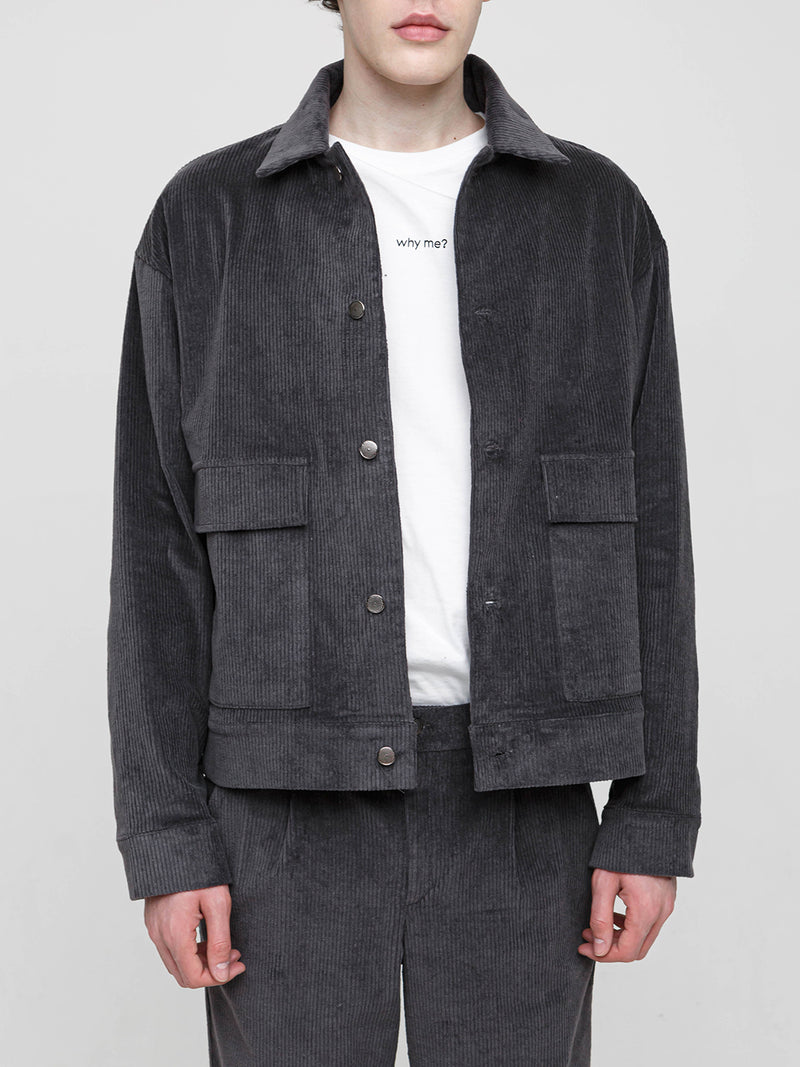Grey Velvet Jacket
