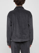 Grey Velvet Jacket